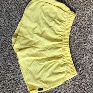 Yellow Patagonia shorts